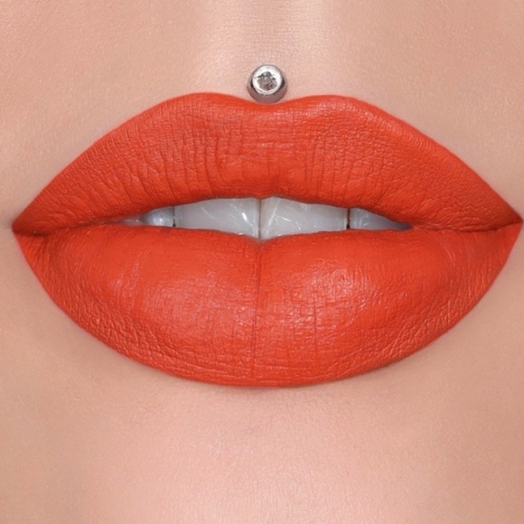 Jeffree Star Velour Liquid Lipstick, Color Pain is Pleasure - Vibrant Orange - Picture 1 of 5